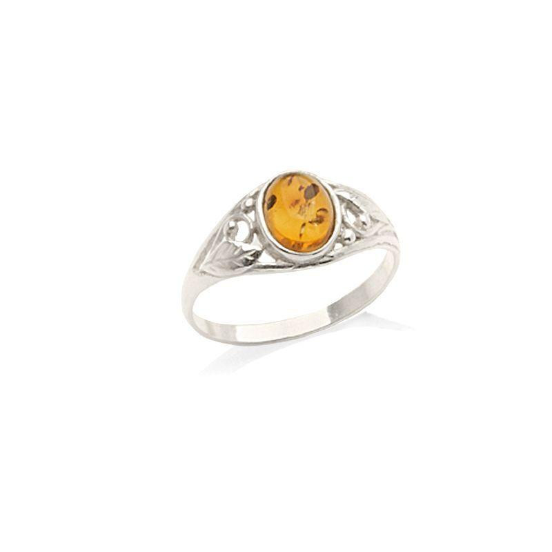 Anello ambra cognac — per custodire i ricordi