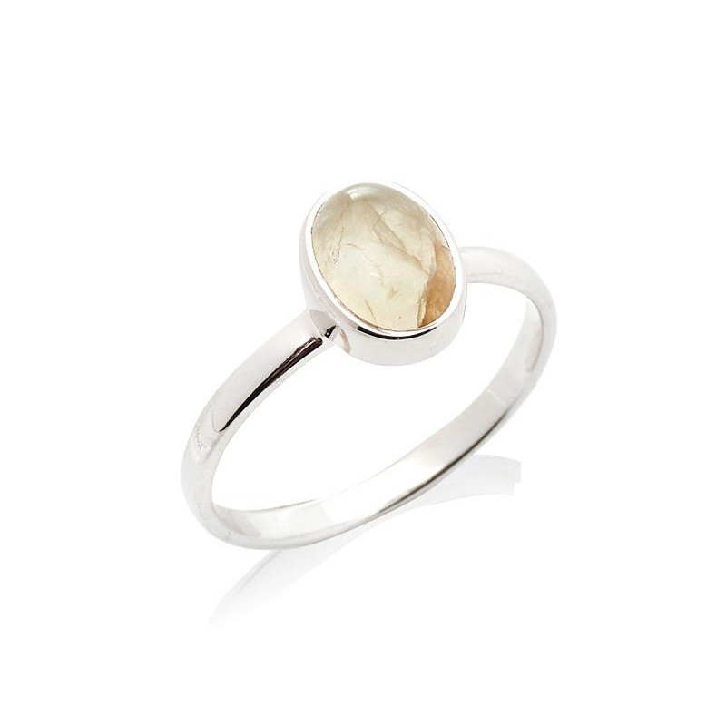 Anello prehnite verde — per evocare la natura