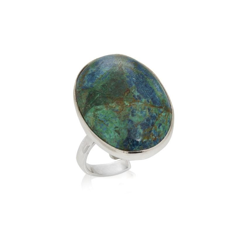 Anello Shattuckite Blu — Per l'eternità dolce della memoria