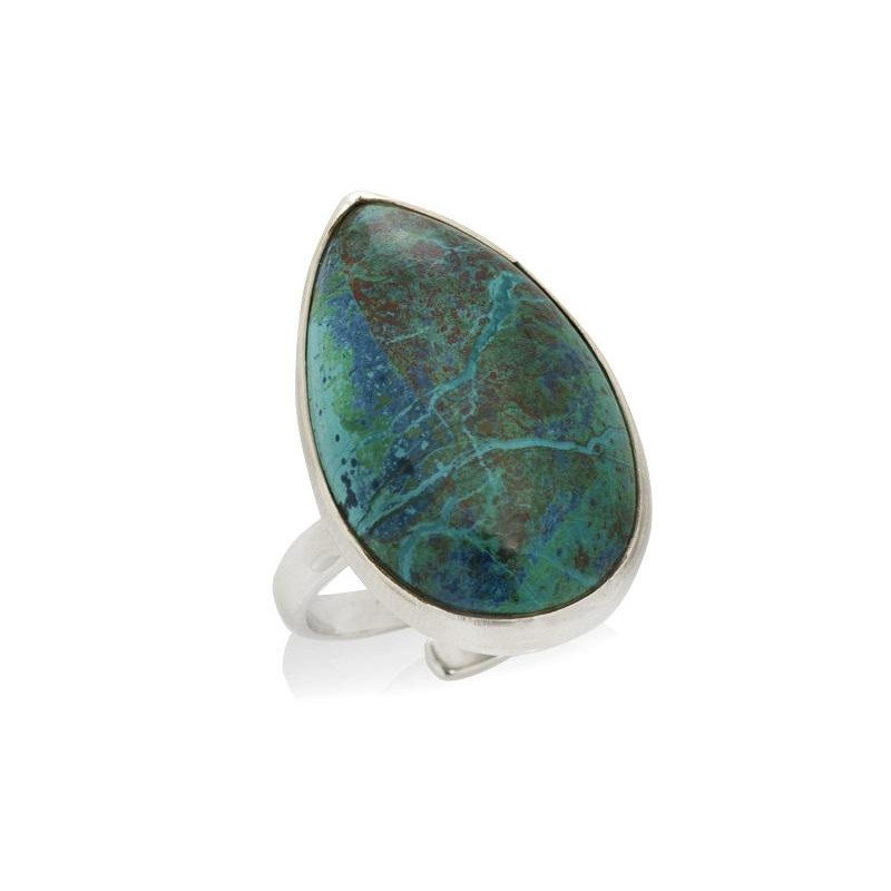 Anello shattuckite blu naturale — per condividere i tuoi valori