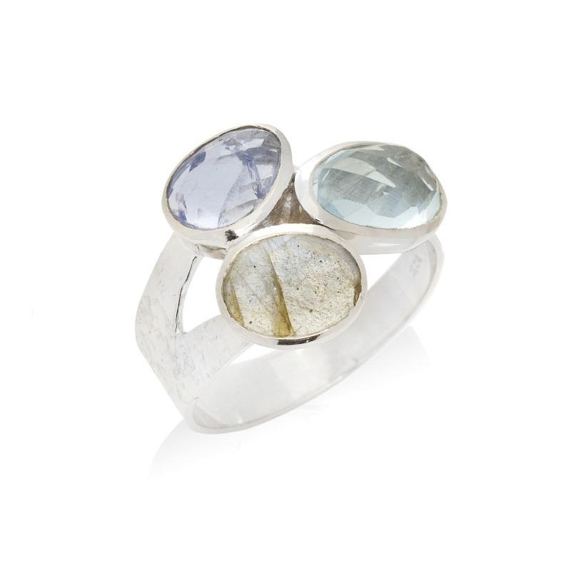 Anello multicolor pietre naturali — per esprimere la tua essenza
