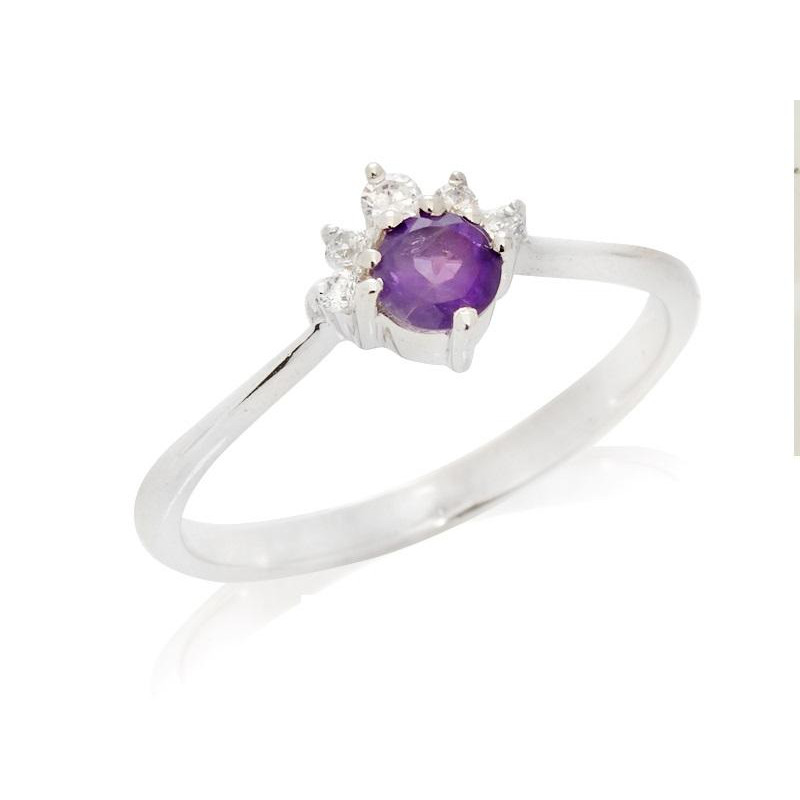 Anello ametista viola — per esprimere i tuoi pensieri (cod. 9006)