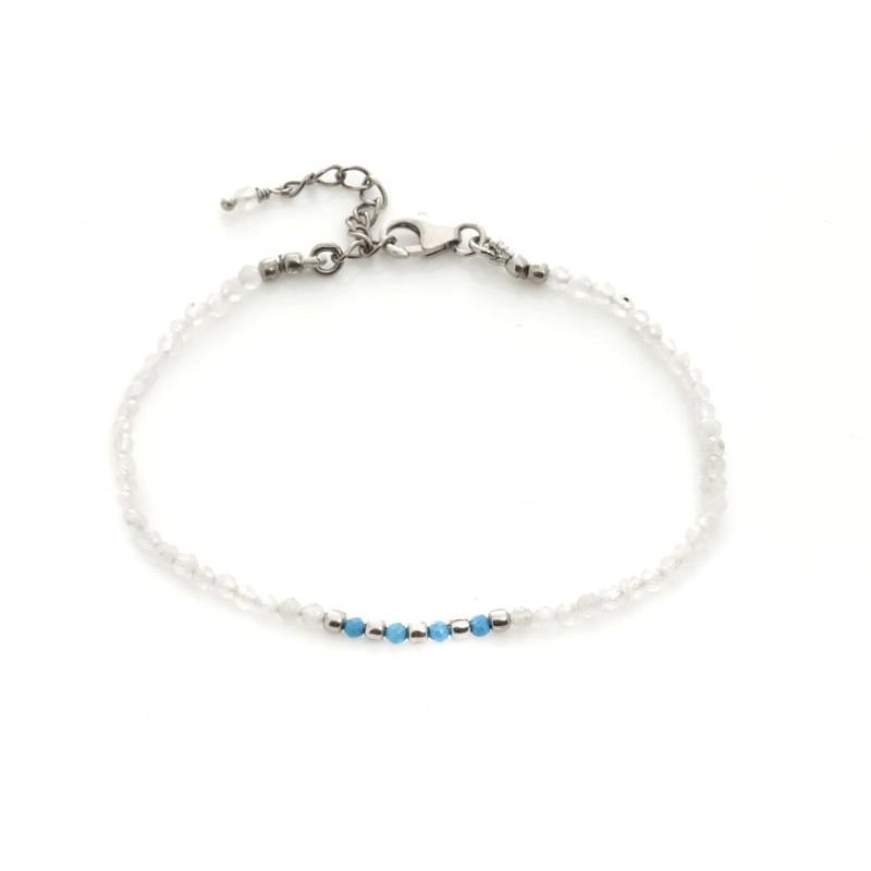 Bracciale Luna e Turchese — Per Luminosità Interna