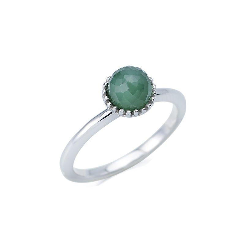 Anello avventurina verde — per raccontare storie naturali