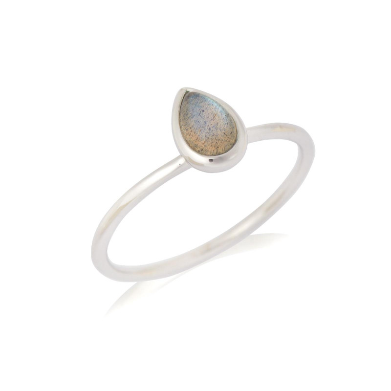 Anello labradorite multicolore — per evocare l'essenza naturale