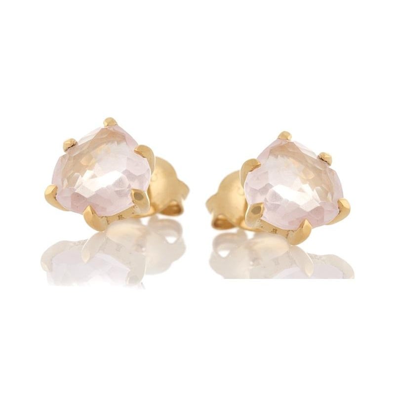 Orecchini cuore quarzo rosa — per缨樱记念爱