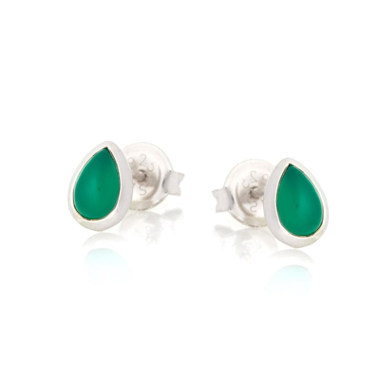 Orecchini onice verde — per evocare natura puro