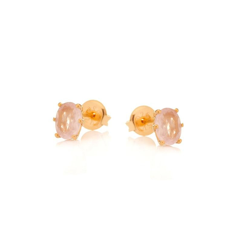 Orecchini quarzo rosa — per evocare amore puro