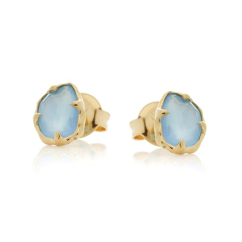 Orecchini calcedonio blu — per trascendere limiti