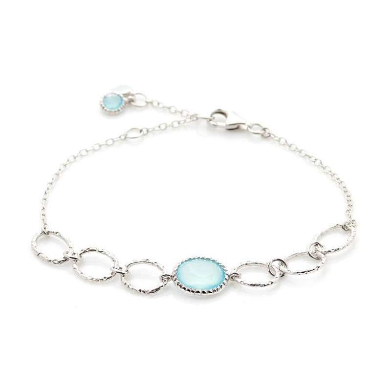 Bracciale calcedonia azzurra — per conservare la serenità