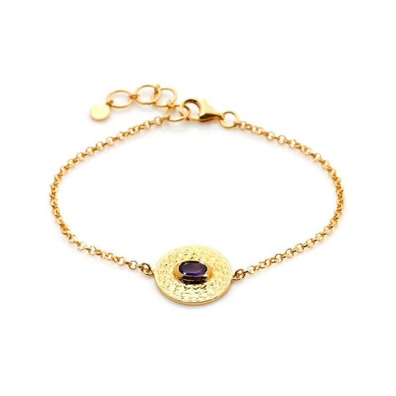 Bracciale ametista viola — per evocare l'eleganza