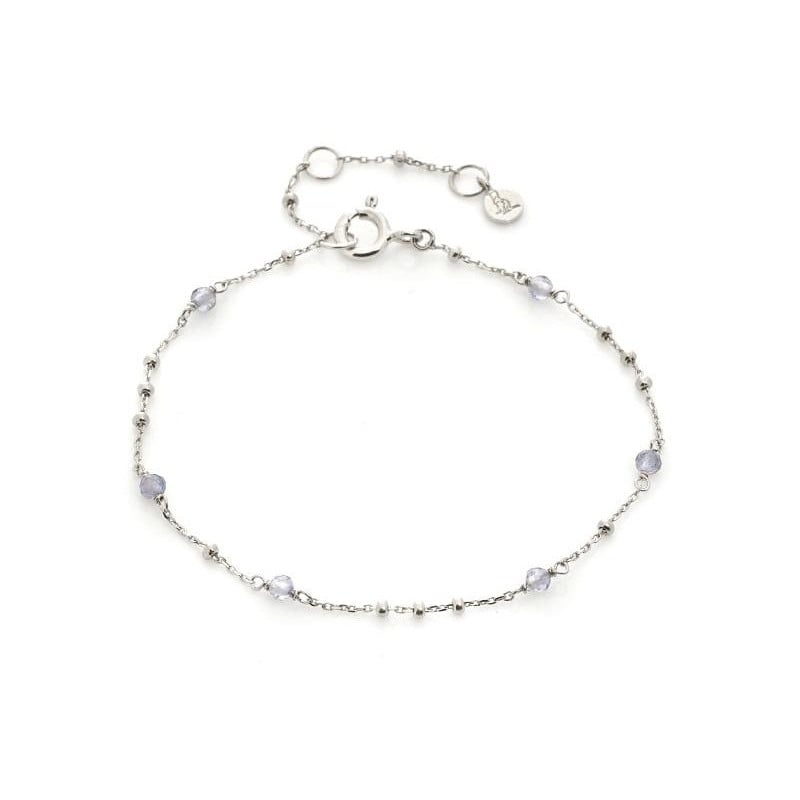 Bracciale iolite blu — per portare l'essenza del cielo