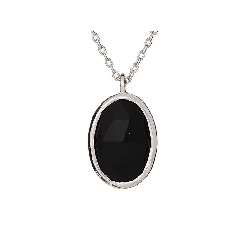 Collana Onice Nera Ovale — Per Portare Con Te Un'Intenzione