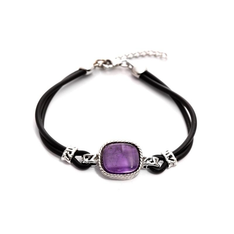 Bracciale ametista viola — per evocare l'essenza della bellezza