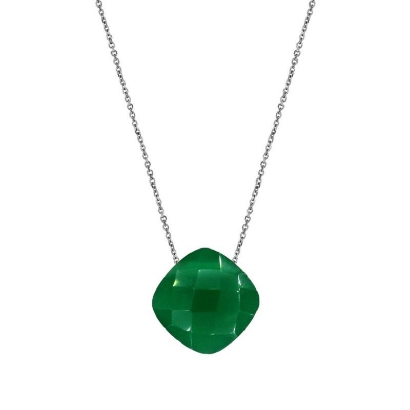 Collana calcedonio verde — per connetterti al naturale