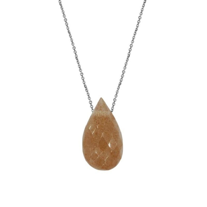 Collana pietra luna rosa — per condividere la dolcezza
