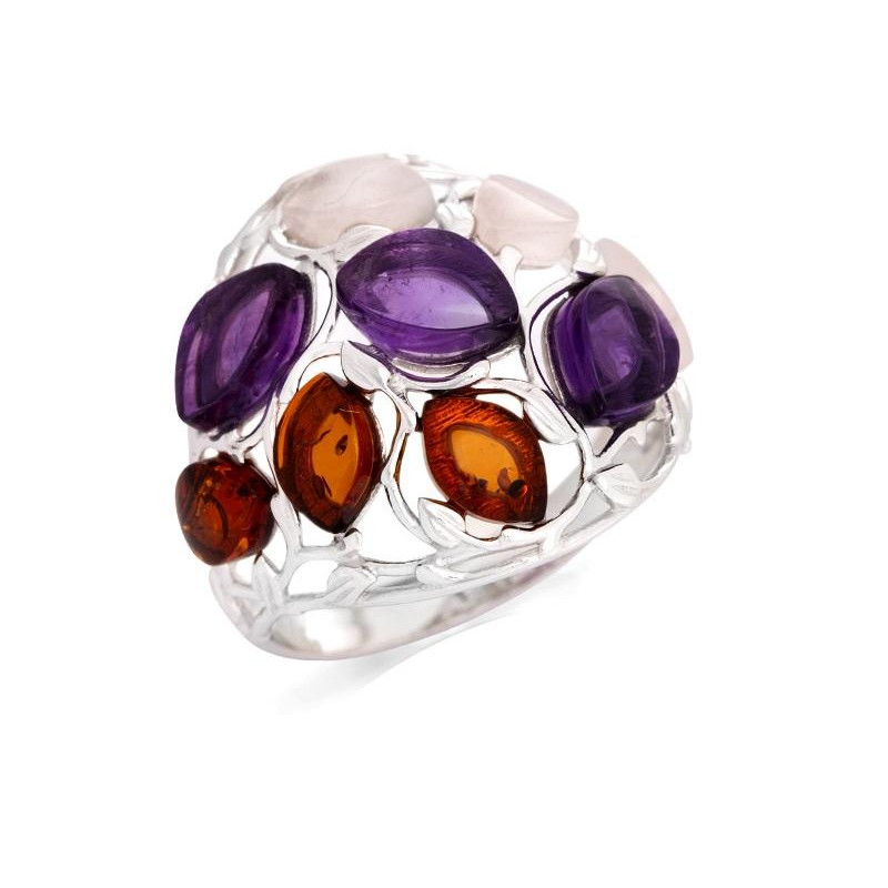 Anello pietre naturali multicolori — per esprimere la tua essenza