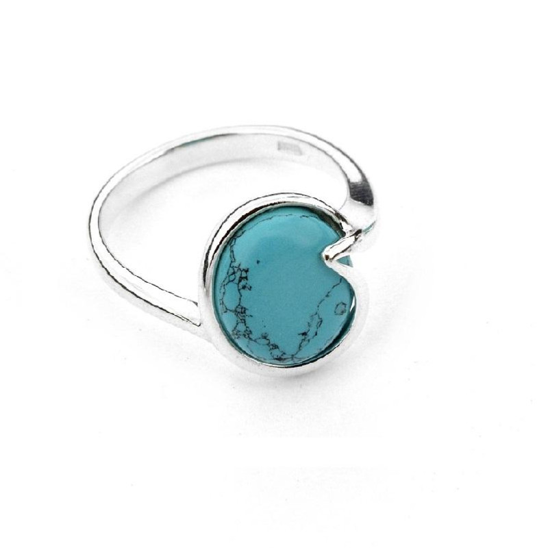 Anello turchese naturale — per evocare l'eterna bellezza