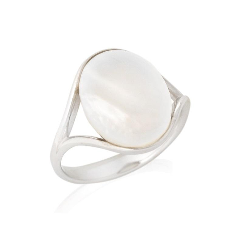 Anello madreperla bianca — per raccontare storie