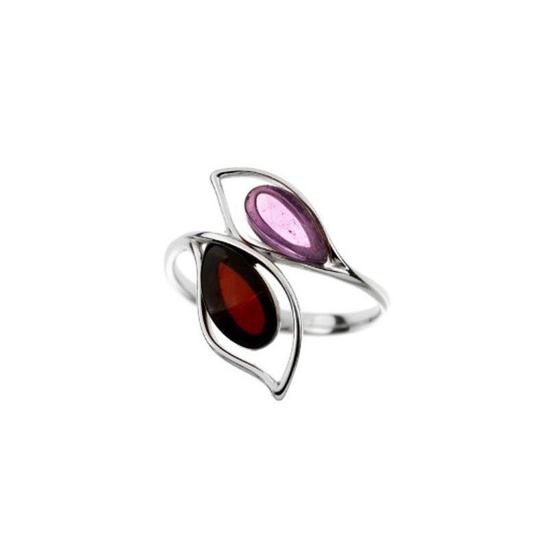 Anello ametista e ambra — per raccontare storie