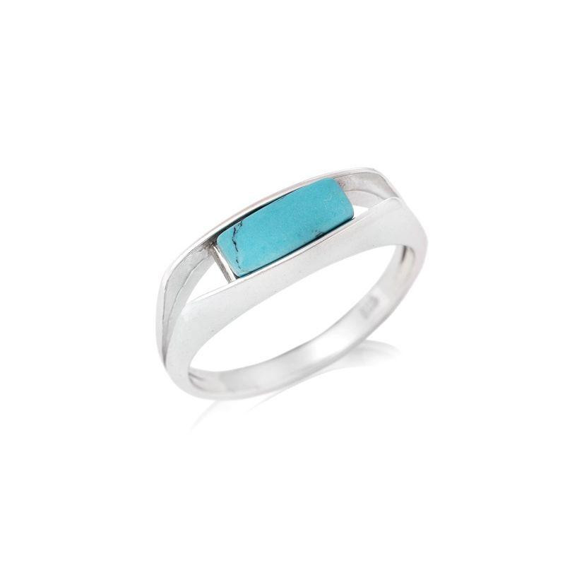Anello turchese naturale ricostituito — per evocare i tuoi sogni