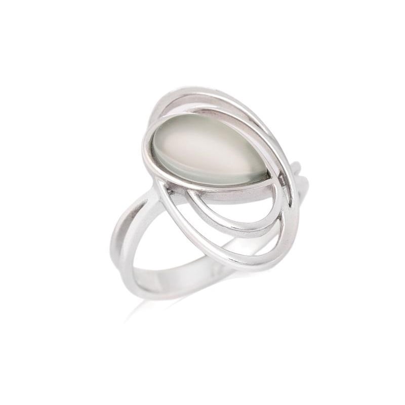 Anello agata acqua naturale tinta — per custodire i tuoi sogni