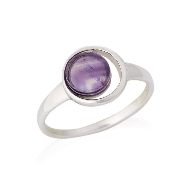Anello con ametista naturale — per incantare il tuo stile