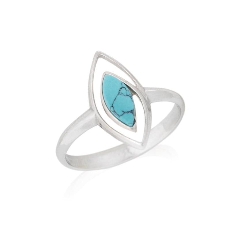 Anello turchese naturale — per evocare l'Italia