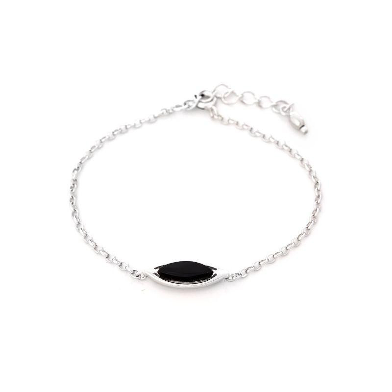 Bracciale agata nera tinta — per perpetuare il ricordo
