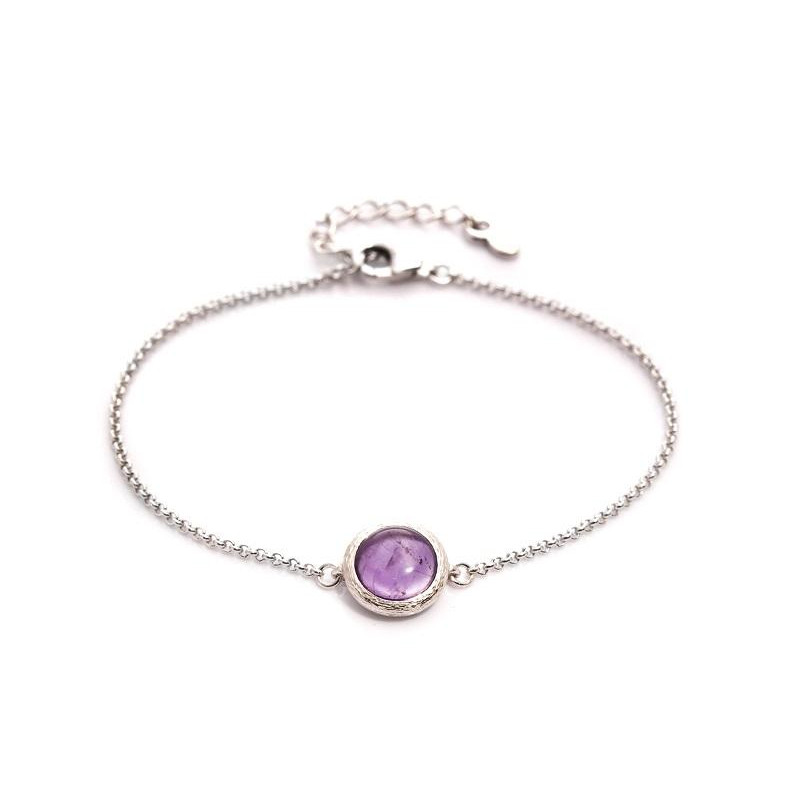 Bracciale Ametista Viola — Per Portare Con Te la Pura Bellezza