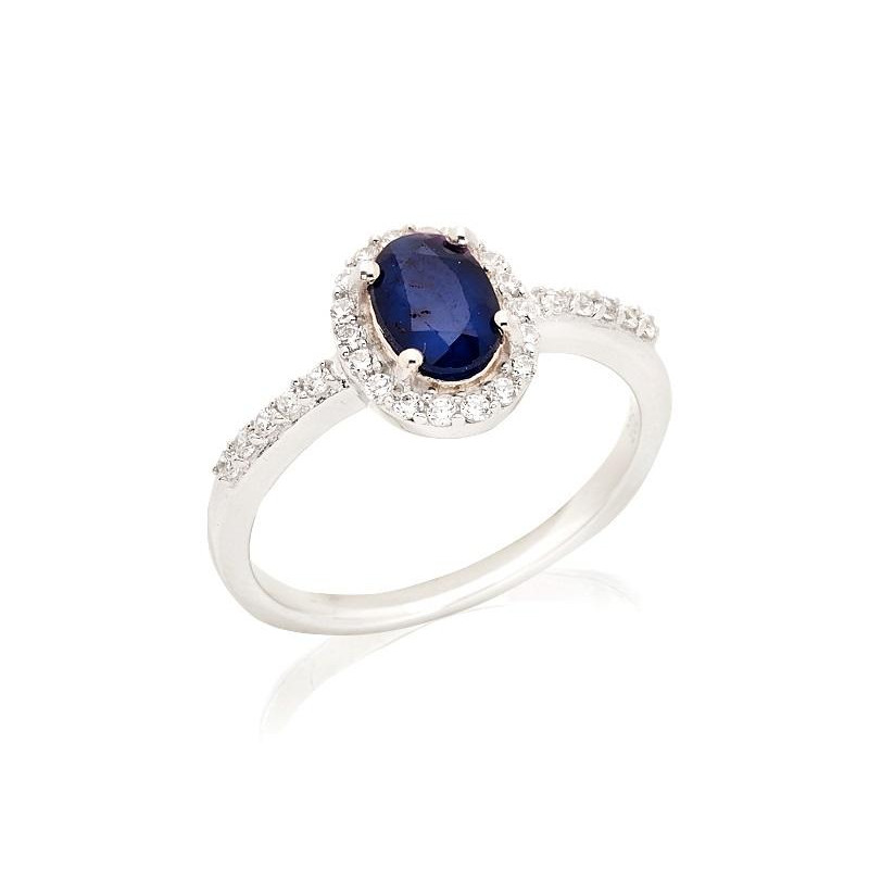 Anello ovale zaffiro e piombo — per racchiudere i tuoi sogni