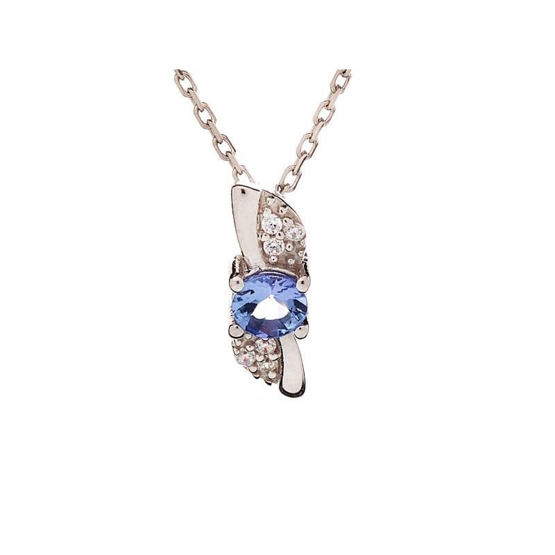 Ciondolo tanzanite blu — per evocare l'eterna notte