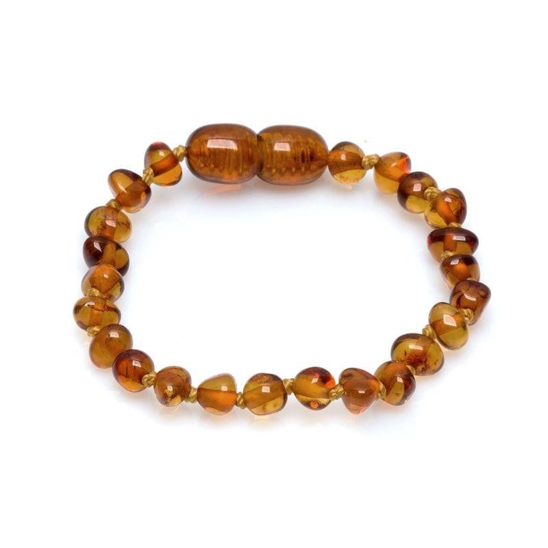 Bracciale in ambra cognac per bambini — per custodire i sogni di ogni avventura