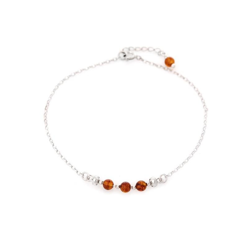 Bracciale ambra cognac — per preservare i ricordi