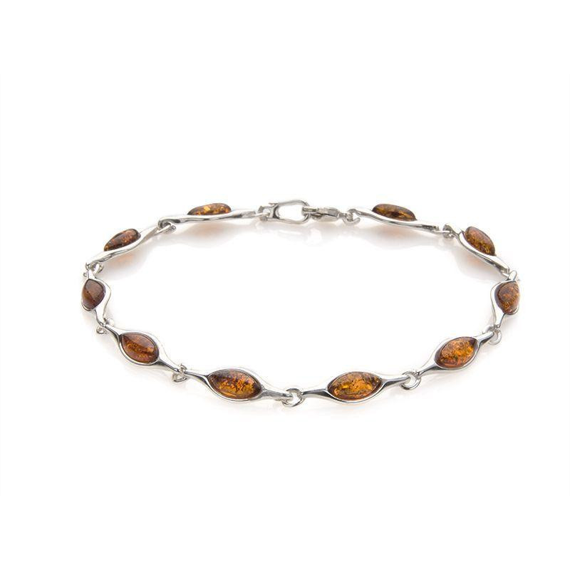 Bracciale navetta ambra — per portare luce nei giorni灰暗