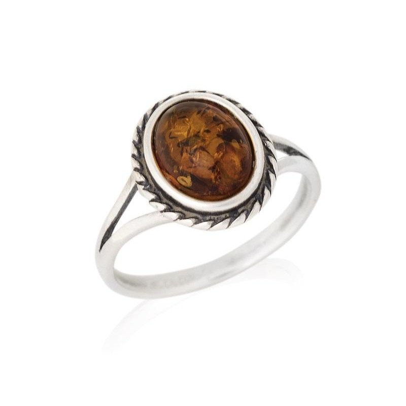 Anello ambra cognac — per racchiudere i tuoi ricordi