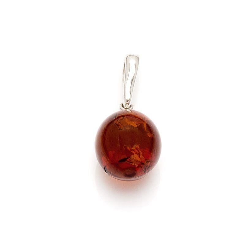 Ciondolo ambra cognac — per portare la luce del sole