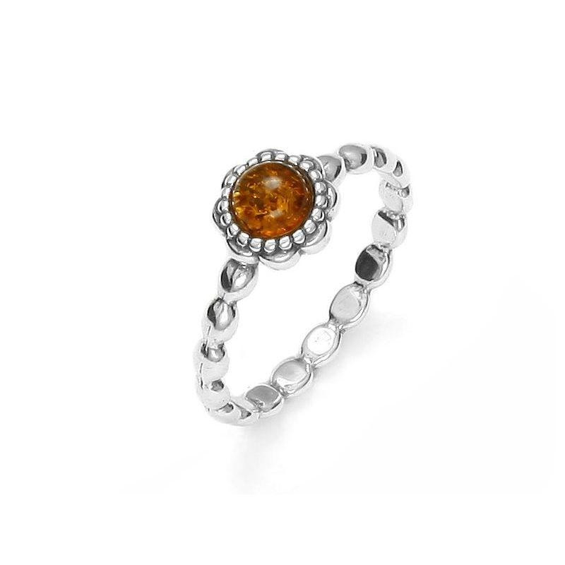 Anello ambra cognac — per portare le tue radici