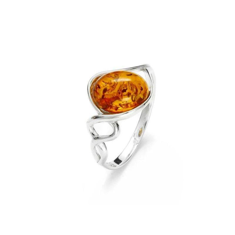 Anello ambra cognac — per racchiudere il mare nella tua mano