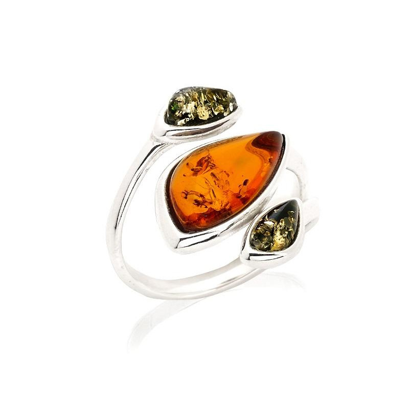 Anello multietterna ambra — per raccontare la tua storia