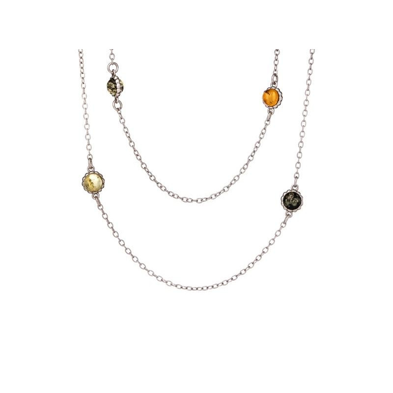 Collana ambra multicolore — per evocare il passato