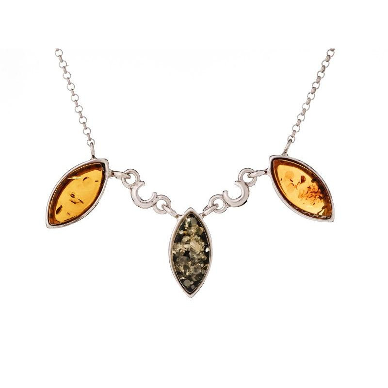 Collana ambra multicolore — per portare la natura nel cuore