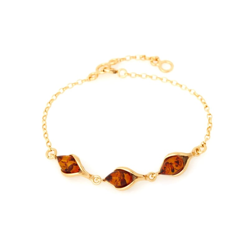 Bracciale ambra cognac — per evocare i momenti migliori