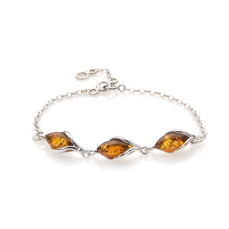 Bracciale ambra cognac — per raccontare storie