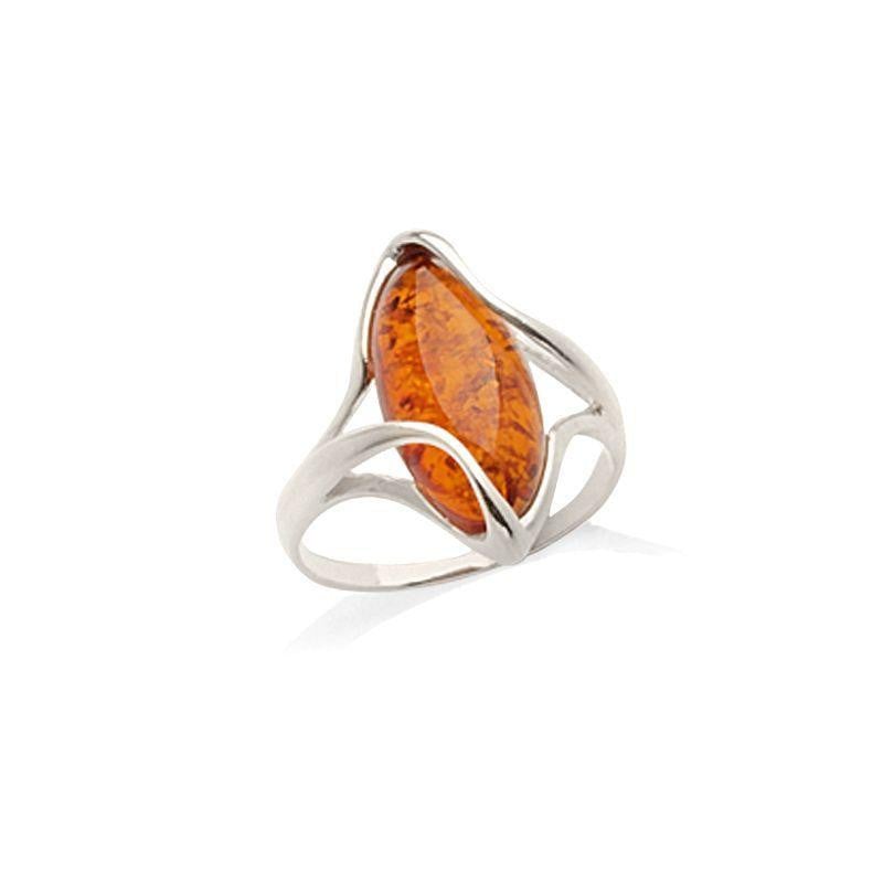 Anello ambra cognac — per preservare ricordi marini