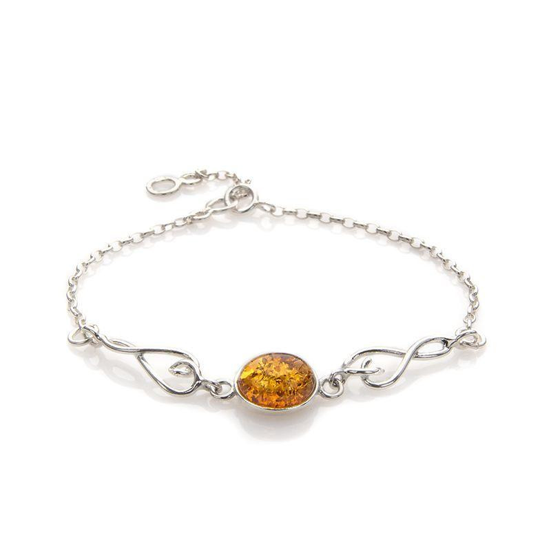 Bracciale ambra cognac — per tenere accanto al cuore