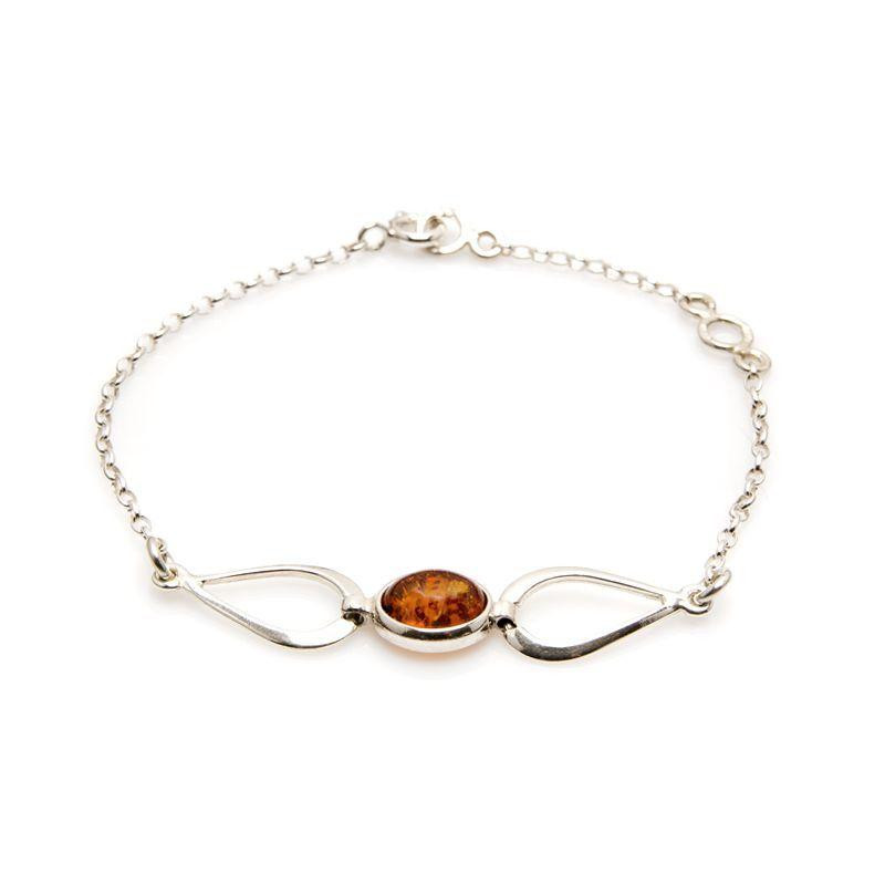 Bracciale ambra cognac — per portare l'armonia