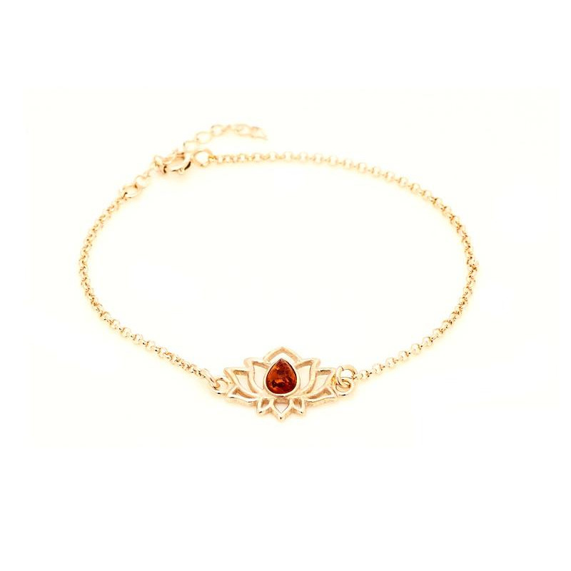 Bracciale Lotus Ambra Cognac — Intenzioni Purerose