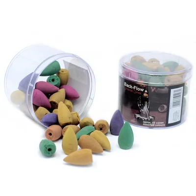 Tub of Assorted Back Flow Incenso Cones (aprox 45) — foto 2