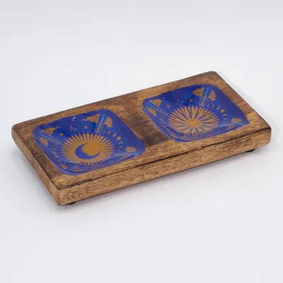 Double Trinket Tray 20x10x2.5cm Hop Hare
